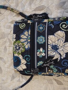 Vera Bradley Navy Multi Floral Quilted Crossbody